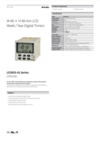 LE365S-41 SERIES: W 48 X H 48 MM LCD WEEK/YEAR DIGITAL TIMERS